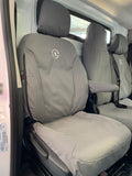 mitsubishi express glx+ van grey canvas seat covers