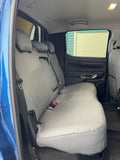 next gen ranger rear denim seat covers with fold down armrest