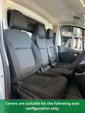 renault trafic van x82 twin turbo seat configuration with fold down centre