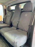 renault trafic x82 van grey canvas seat covers