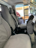 trafic van seat covers with access to under seat storage