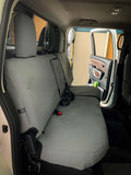 2019 nissan titan foam backed canvas seat covers rears with armrest