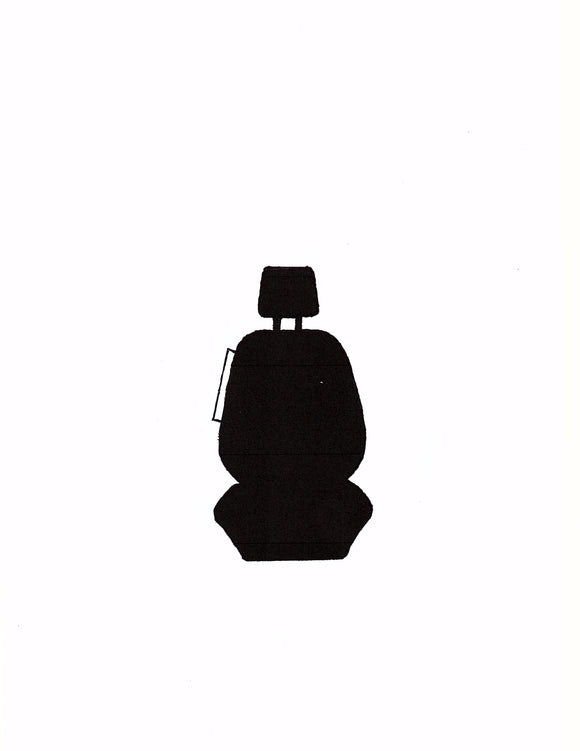 MITSUBISHI TRITON MQ, MR GLX SINGLE CAB CANVAS SEAT COVERS - 03/2015+