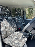VDJ79 series double cab grey camo seat covers