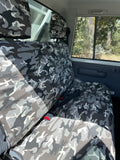 VDJ79 series rear grey camo seat covers