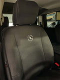 close up of Dodge Ram 1500 Express denim driver seat cover