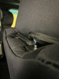 Dodge Ram 1500 dt driver seat cover - close up stitching