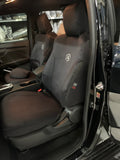 isuzu dmax my21 xterrain black denim seat covers