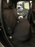 isuzu dmax my21 xterrain rear black denim seat covers
