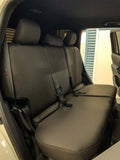 landcruiser 300 series gx charcoal denim seat covers middle row
