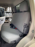 landcruiser VDJ79 series GXL double cab rear canvas seat covers