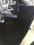 mitsubishi eclipse cross rear denim seat covers with seat folded down