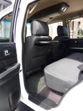 Nissan Patrol GU Y61 STL denim seat covers with access to drink trays