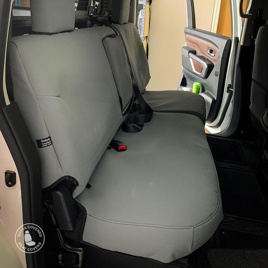 Foam backed canvas seat covers rears