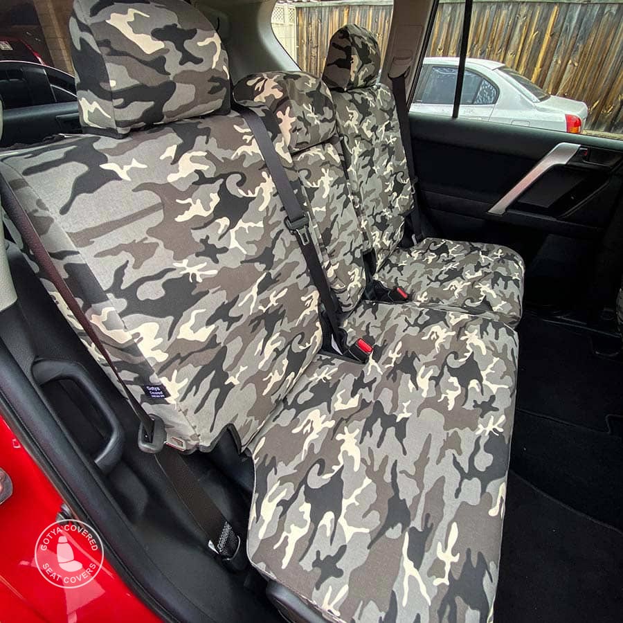 Grey camo seat covers rears