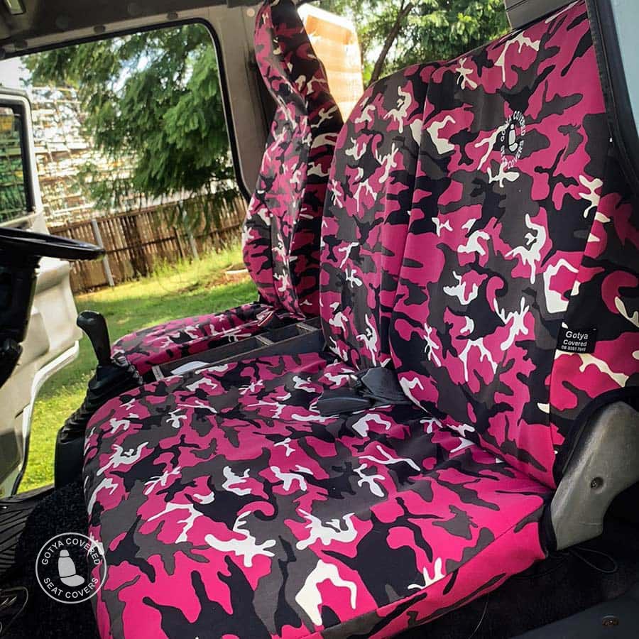 Pink camo truck seat covers
